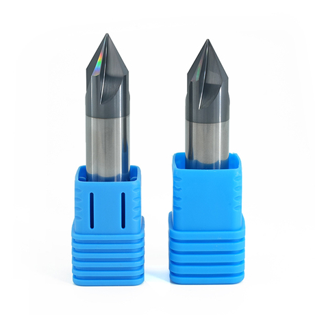 Fresa de topo chanfrada de metal duro para a&ccedil;o inoxid&aacute;vel