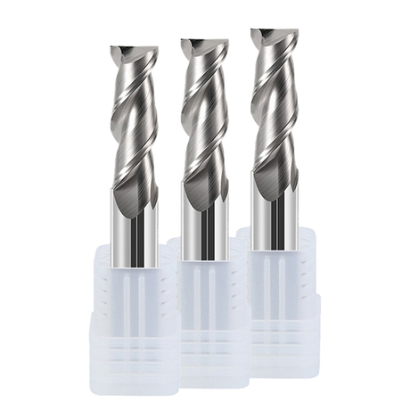 HRC55 2-ostrzowy frez płaski z niepowlekanego aluminium