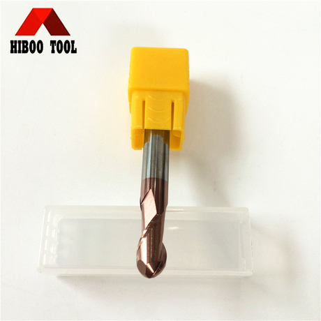  Fresa de ponta esf&eacute;rica de carboneto s&oacute;lido 58&ordm; 4F com revestimento de Tisin